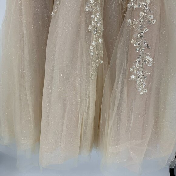 Mac Duggal Dress 20362 Embellished Flutter Sleeve Bow Waist NWT - Picture 15 of 16